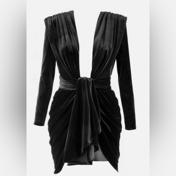 House Of CB London Pascale Velvet Dress - Picture 2 of 7